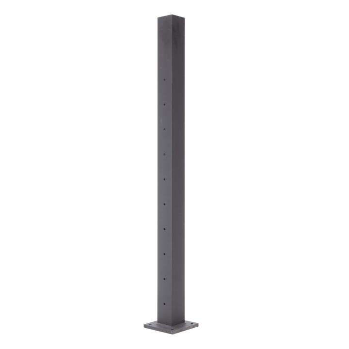 Deckorators Stair Line Post / Textured Black ALX 2-1/2" Horizontal Cable Railing Posts | Deckorators