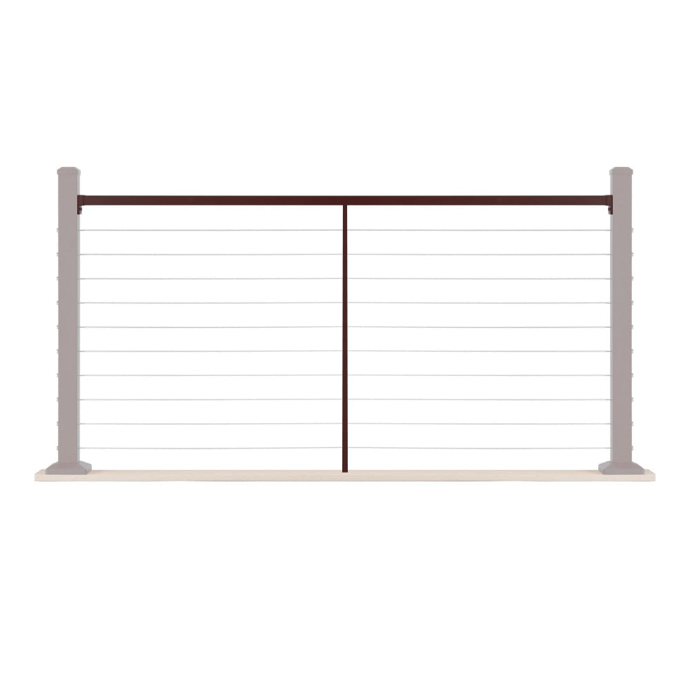 Deckorators Cable Deck Railing Kit Weathered Brown
