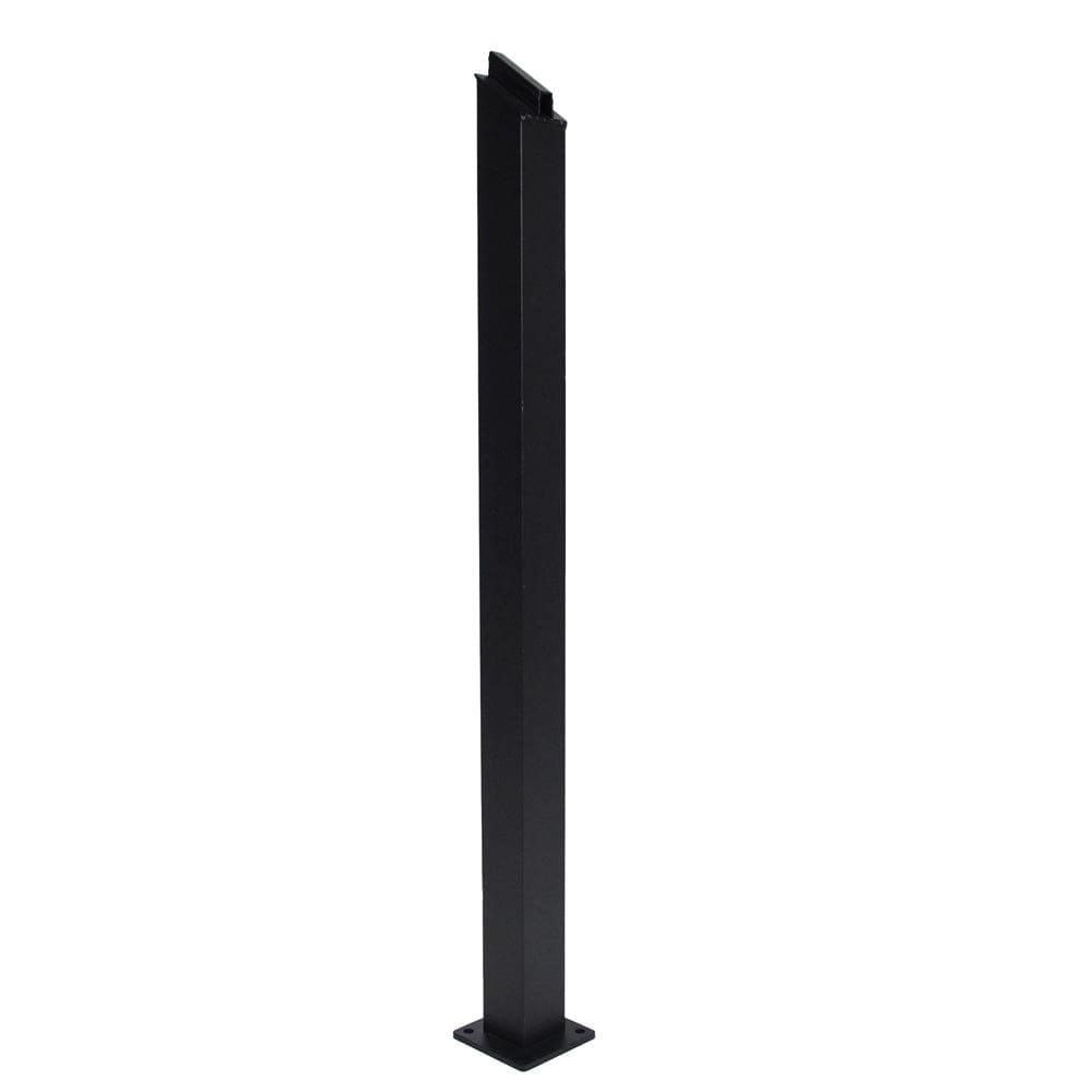 INSO Supply Textured Black / In-Line Stair Post 2-1/4" Regal Posts for 36" Railing | Regal Ideas