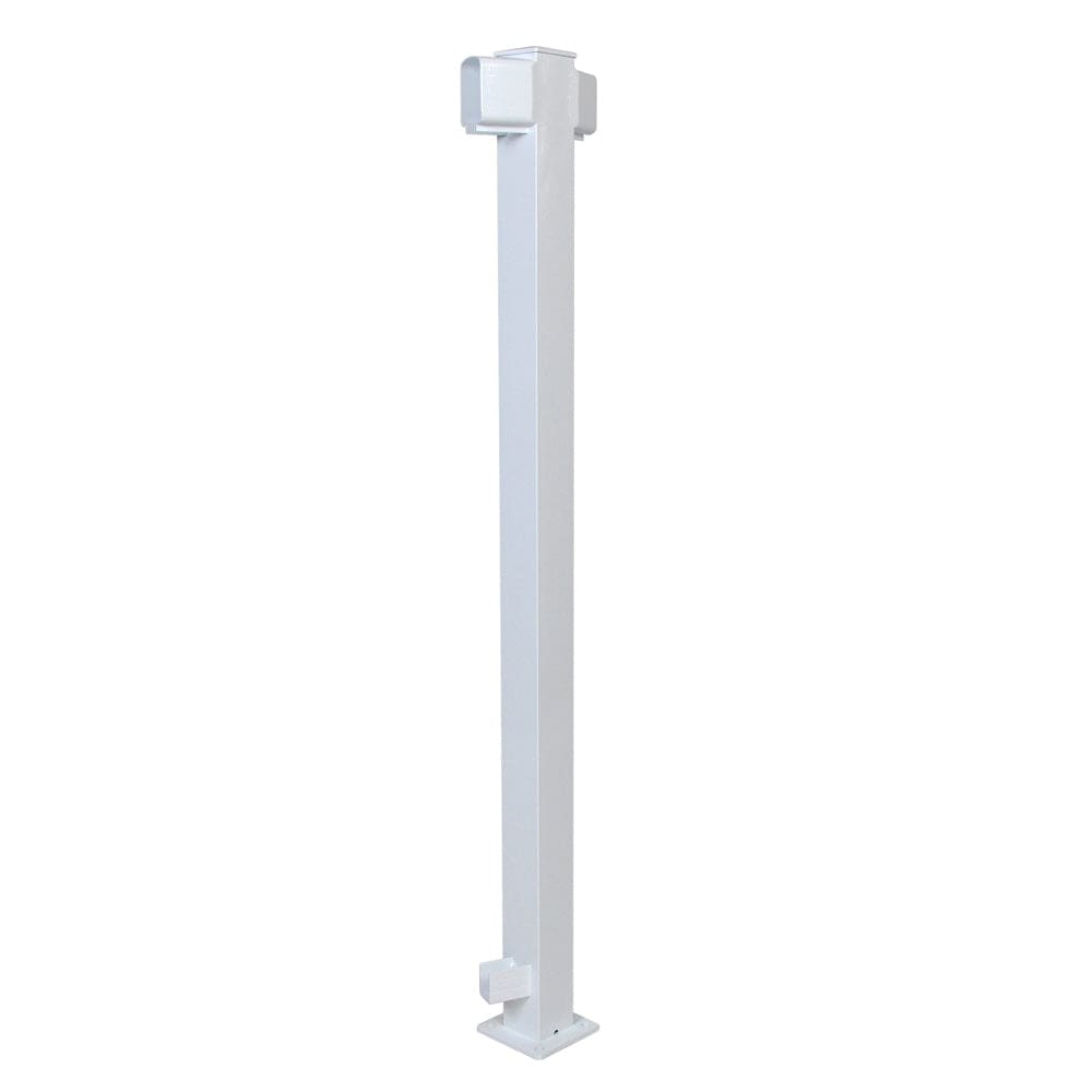 INSO Supply Gloss White / Level 45° Angle Post 2-1/4" Regal Posts for 36" Railing | Regal Ideas