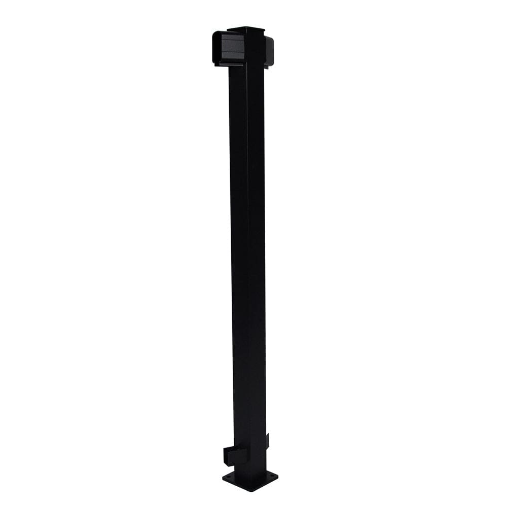 INSO Supply Textured Black / Level 45° Angle Post 2-1/4" Regal Posts for 36" Railing | Regal Ideas