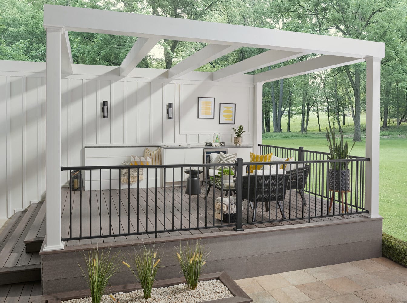 Key-Link Fencing and Railing Outlook Railing 36" Outlook Series Aluminum Deck Railing Kit | Key-Link