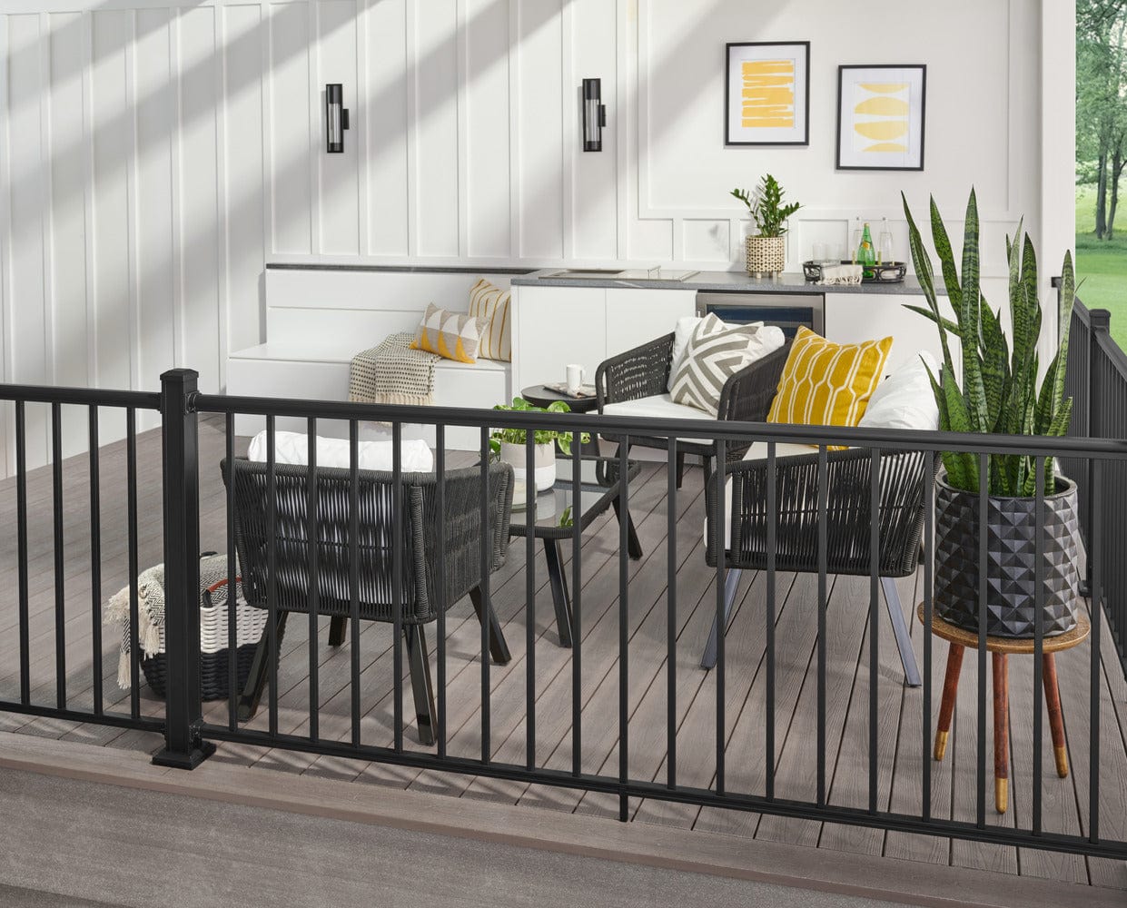 Key-Link Fencing and Railing Outlook Railing 36" Outlook Series Aluminum Deck Railing Kit | Key-Link
