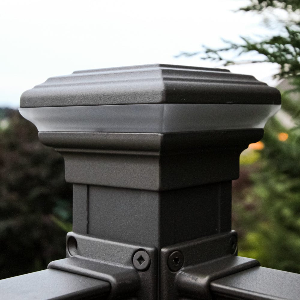 Key-Link Fencing and Railing Decorative Post Cap Light | Placid Point Lighting
