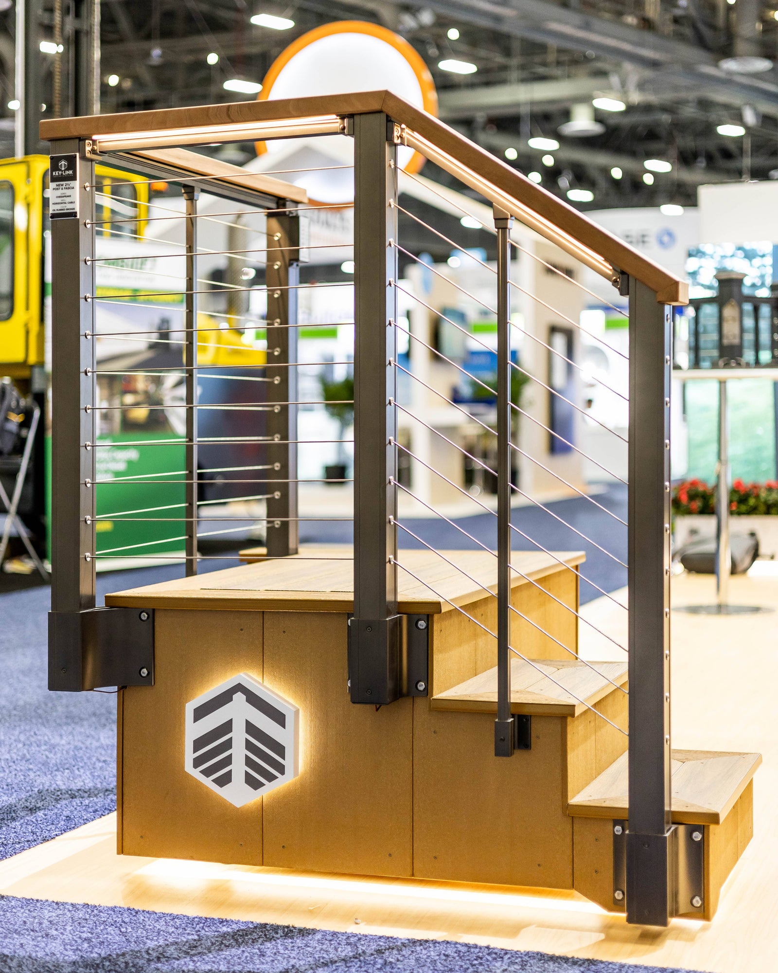 Keylink Placid Point Lighting Placid Point Under-Rail Lighting for Chesapeake Series