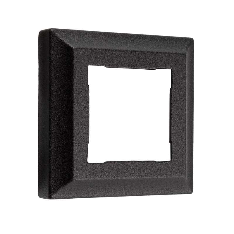 Keylink Post Trim Textured Black / 2-1/2" Keylink Aluminum One Piece Post Trim
